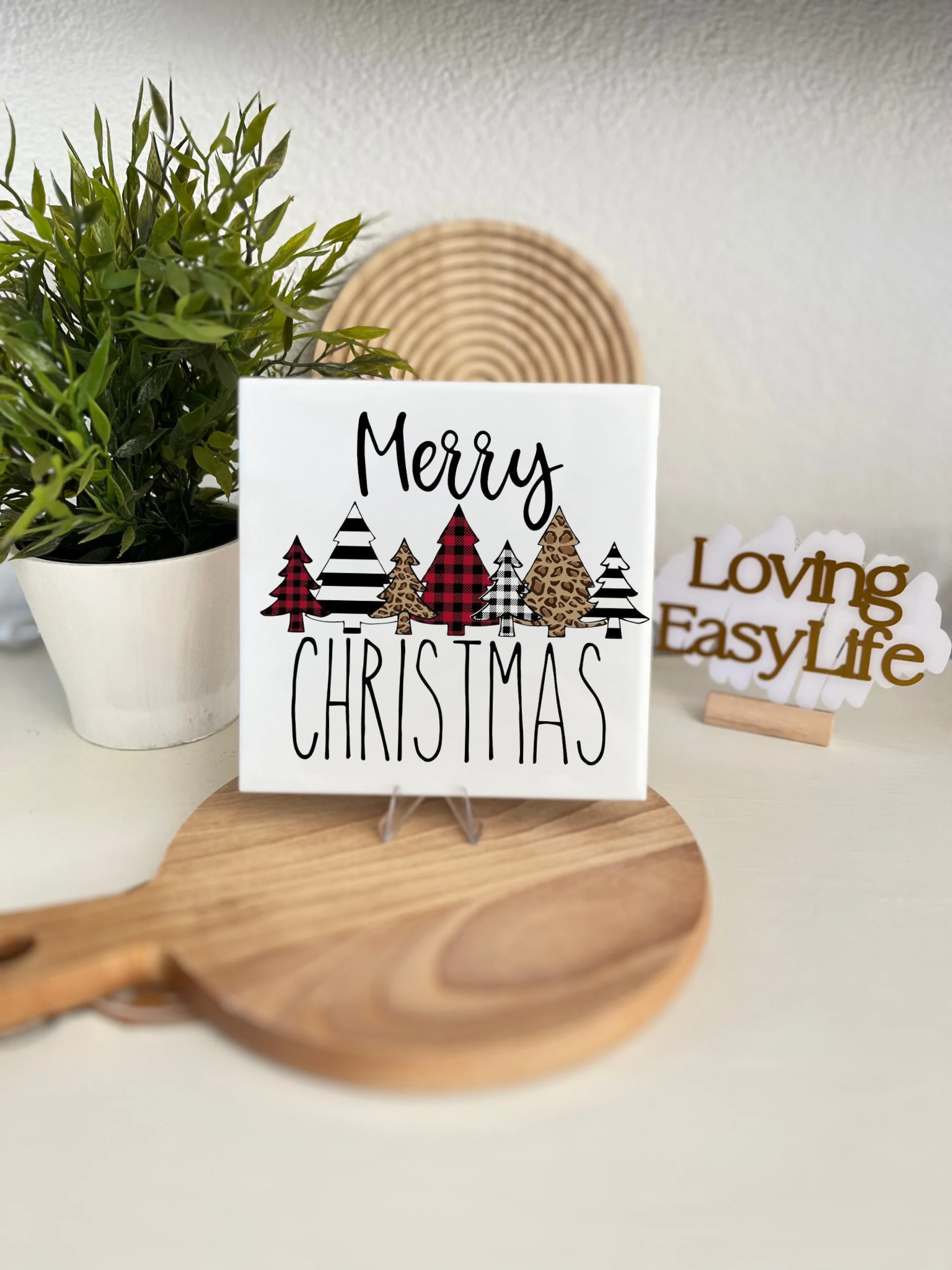 Tegeltjes Merry Christmas Home Decor Loving EasyLife