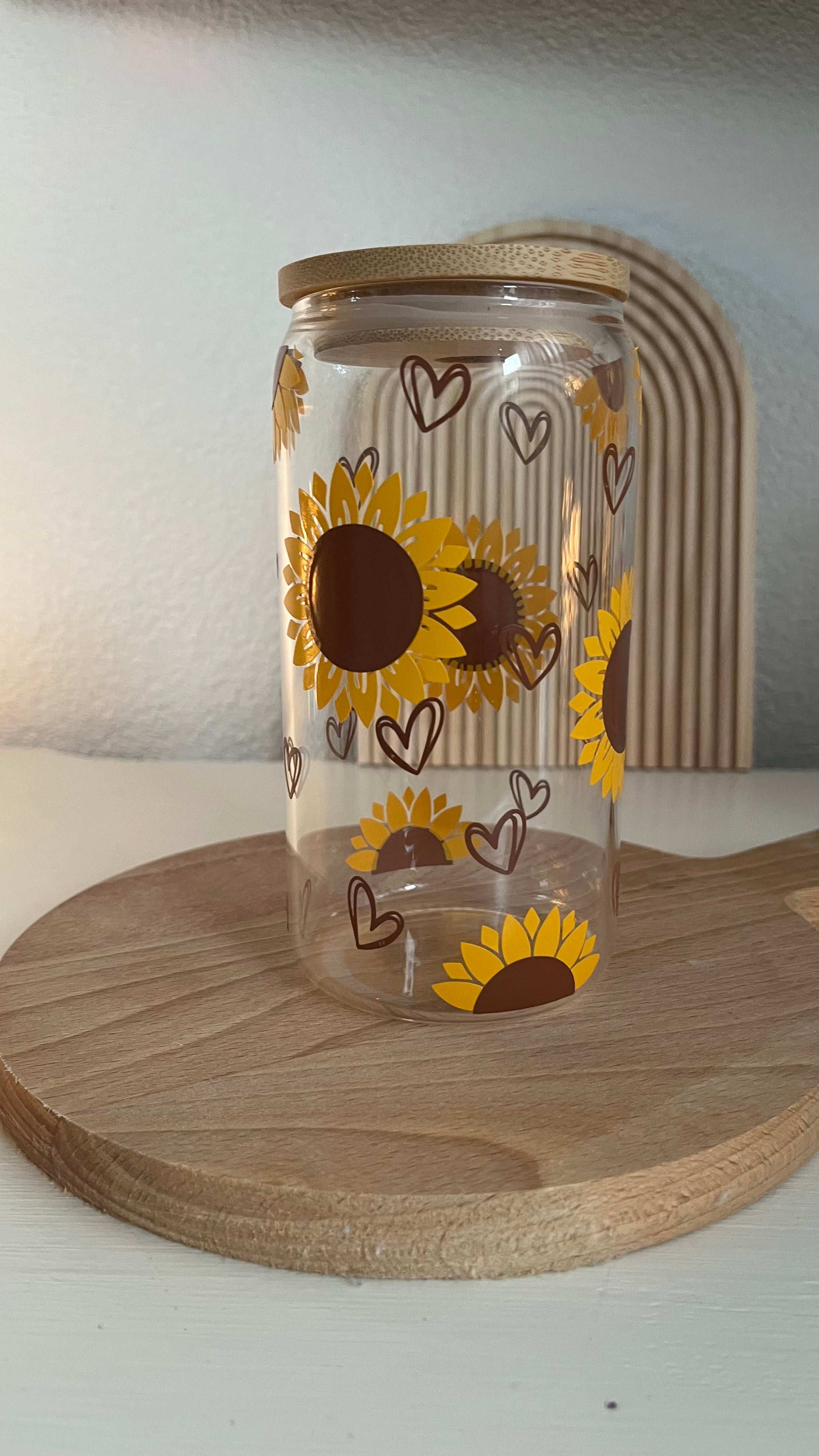 Glas zonnebloem - Drinkfles - Loving EasyLife