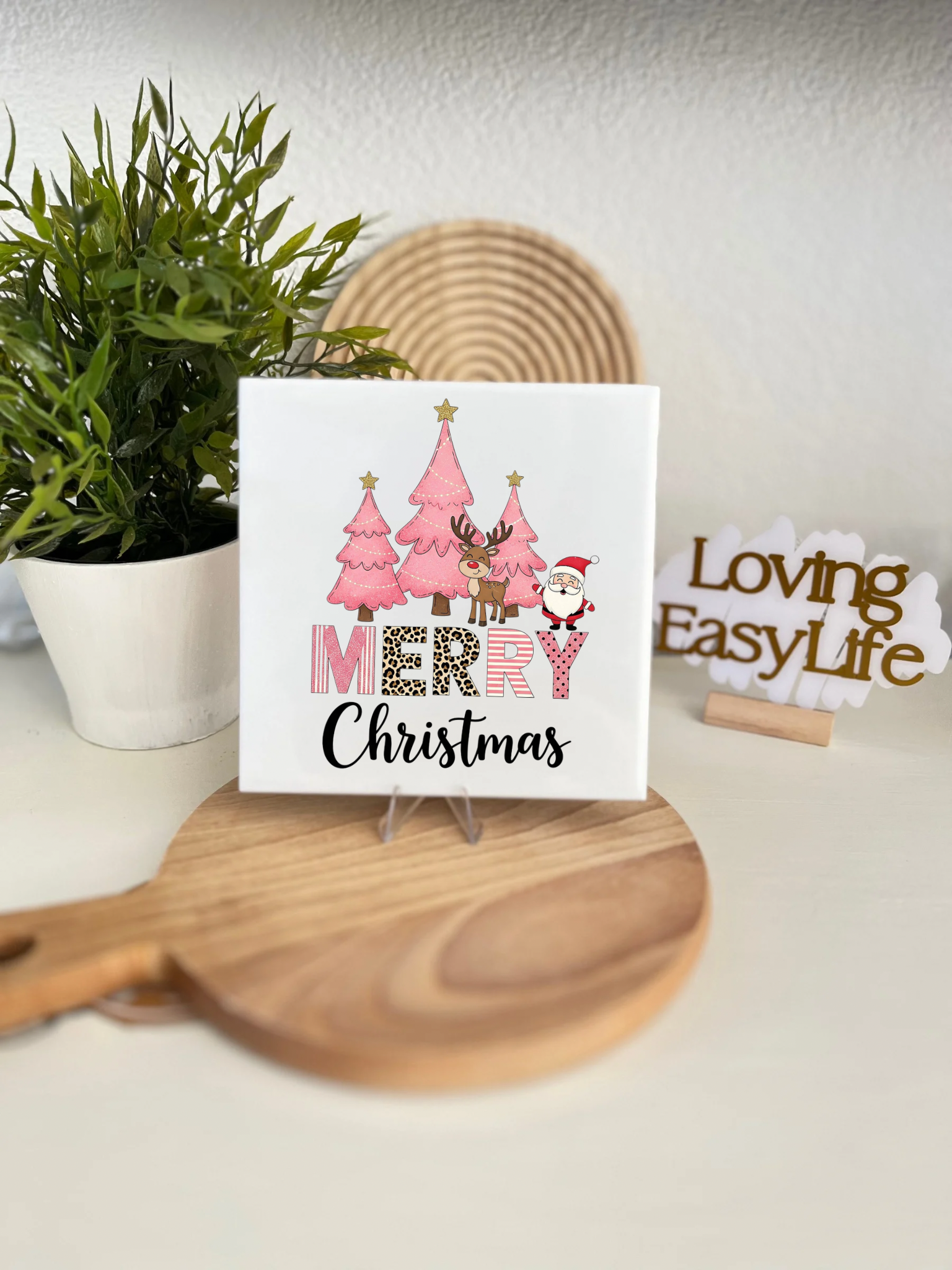 Tegeltjes Colorful Merry Christmas Home Decor Loving EasyLife