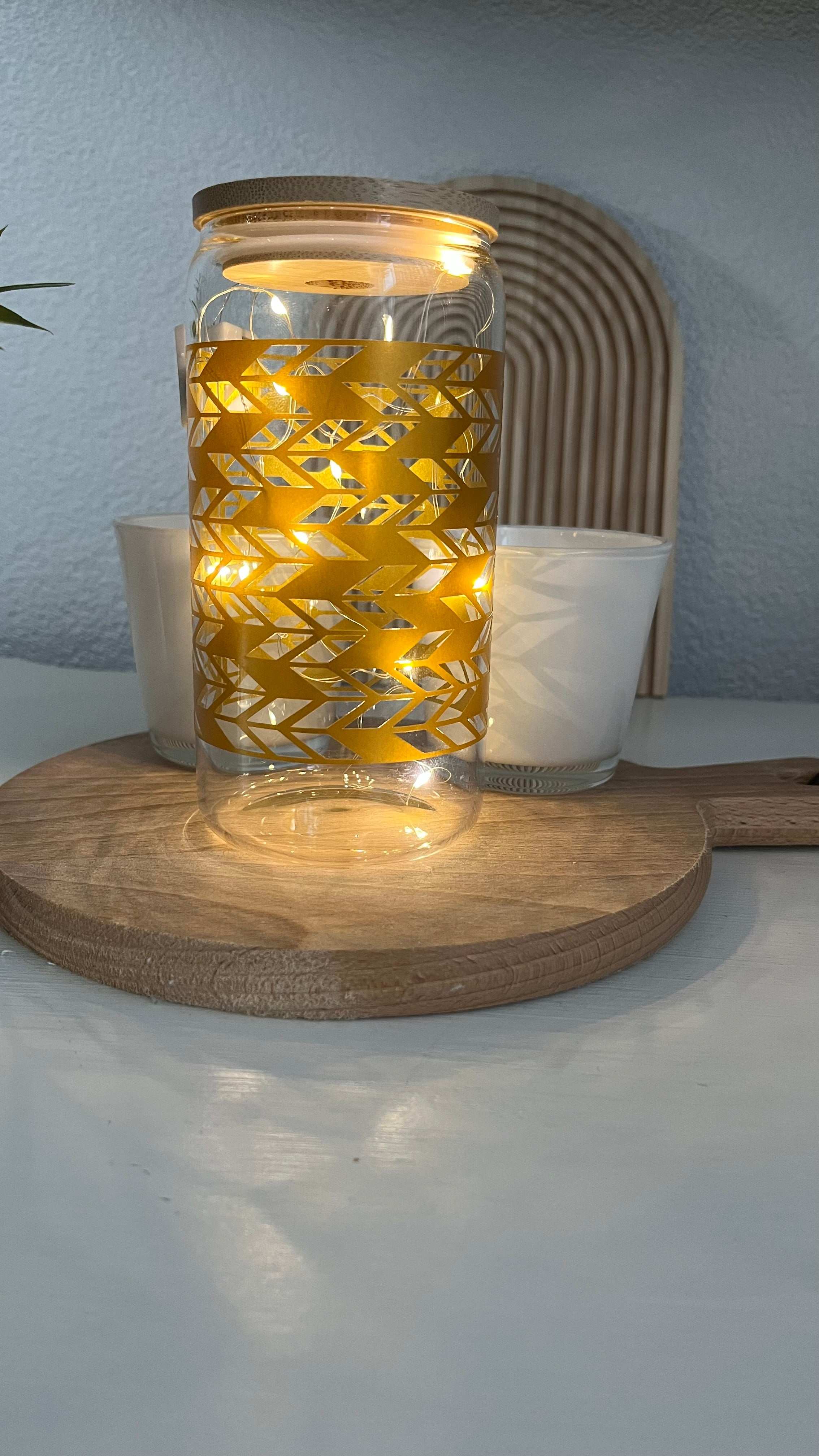 Glas met gouden opdruk - Drinkfles - Loving EasyLife