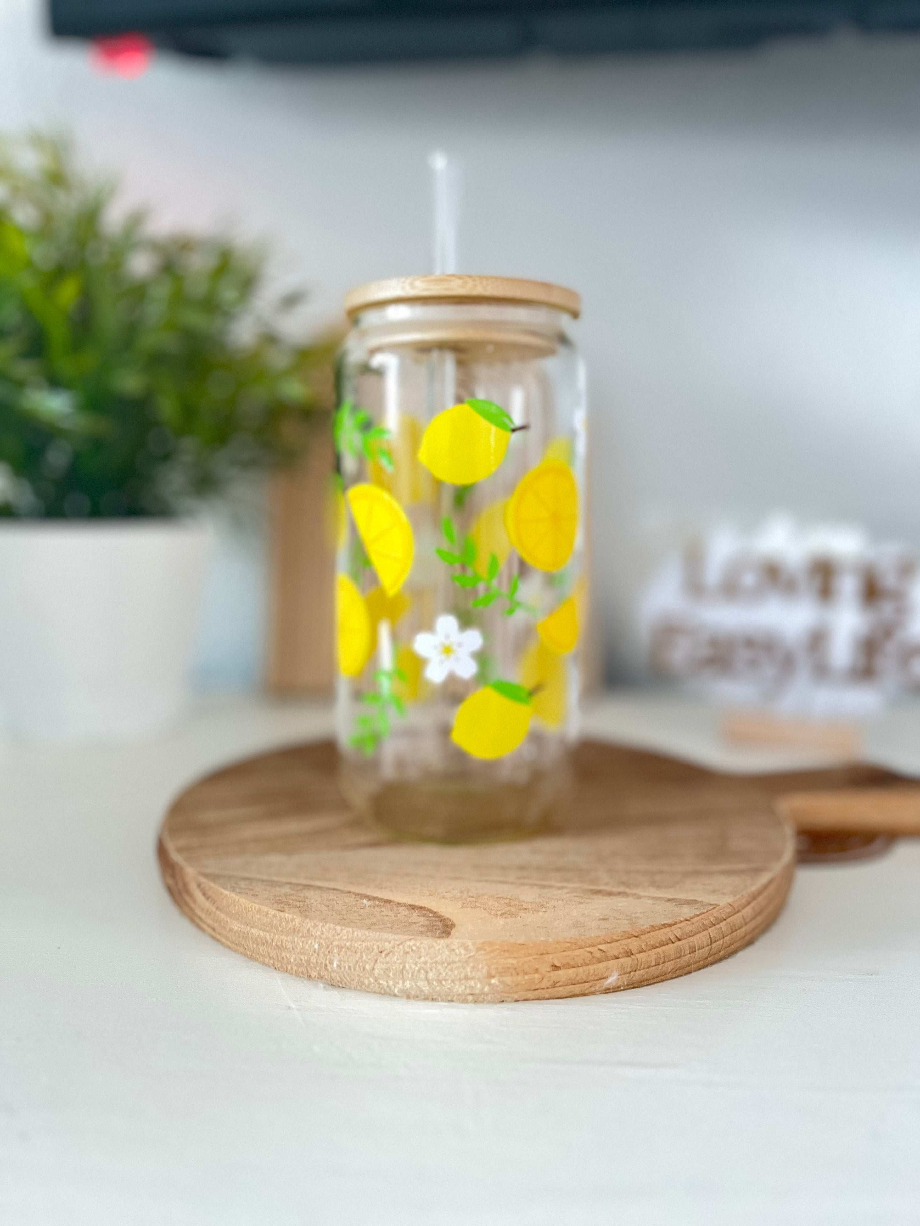 Glas Lemon - Drinkfles - Loving EasyLife
