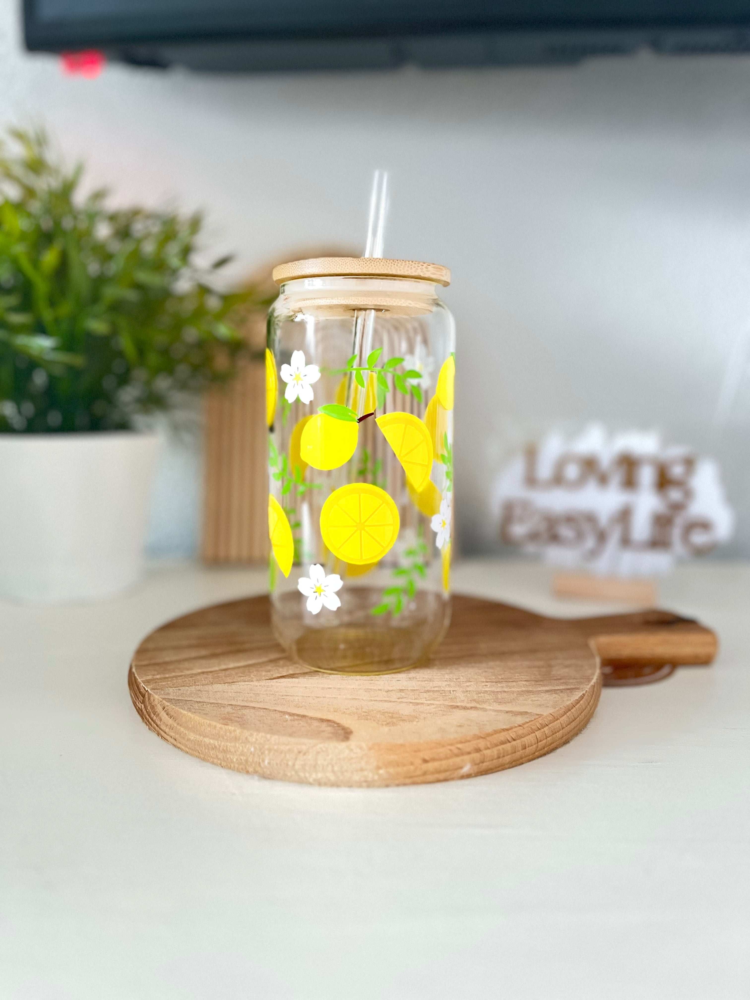 Glas Lemon - Drinkfles - Loving EasyLife