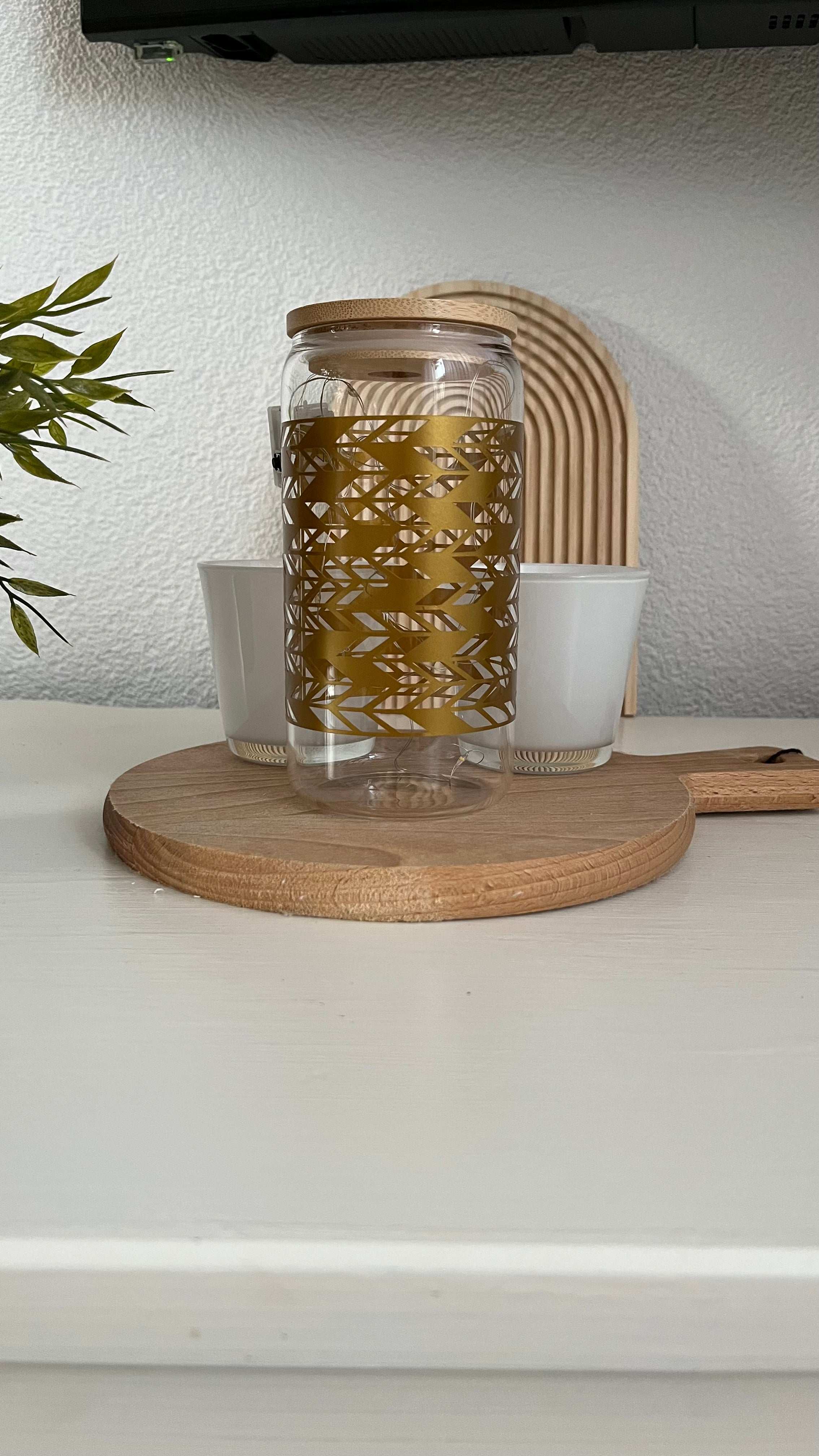 Glas met gouden opdruk - Drinkfles - Loving EasyLife