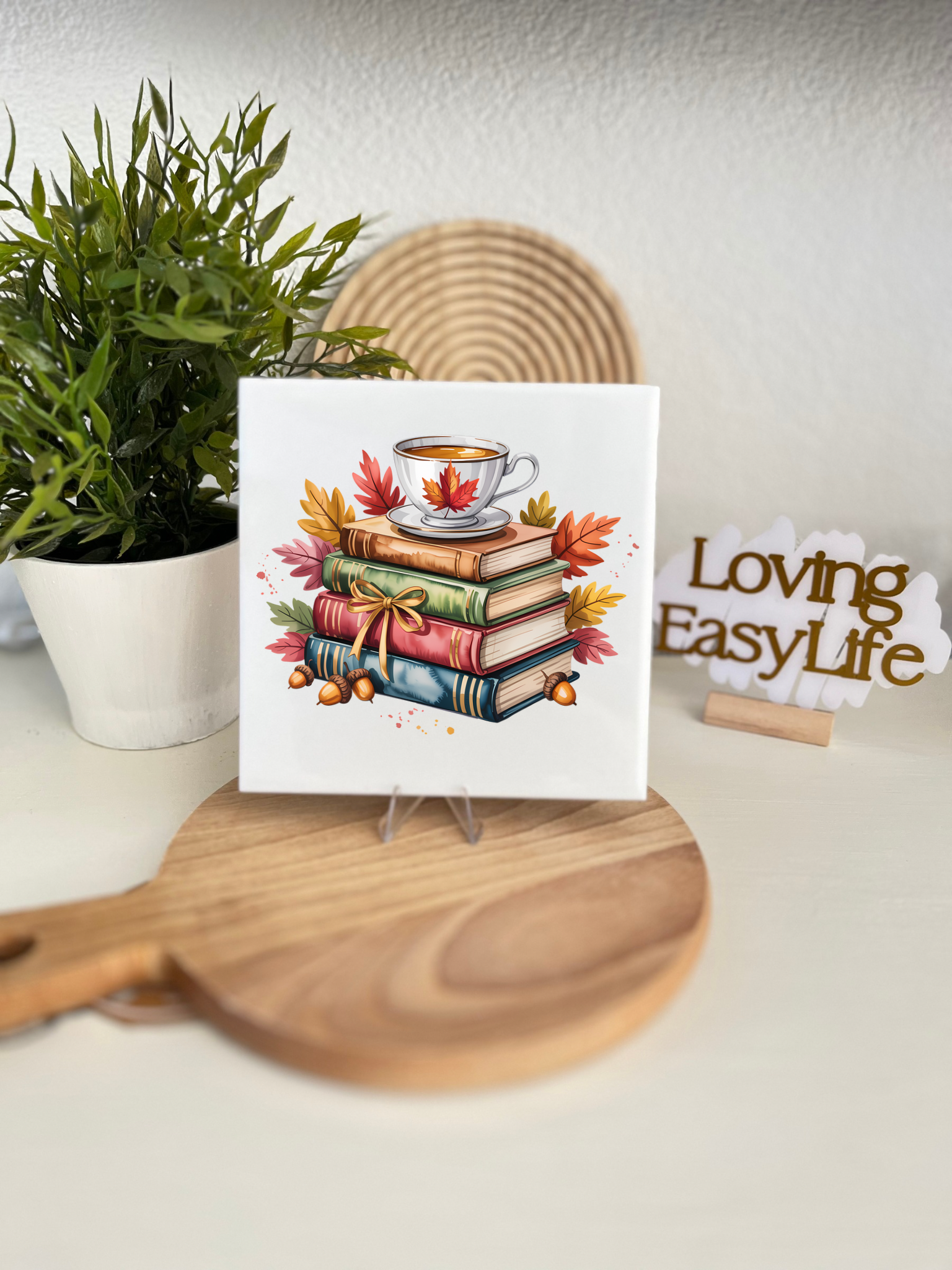 Tegeltjes Books & tea Home Decor Loving EasyLife