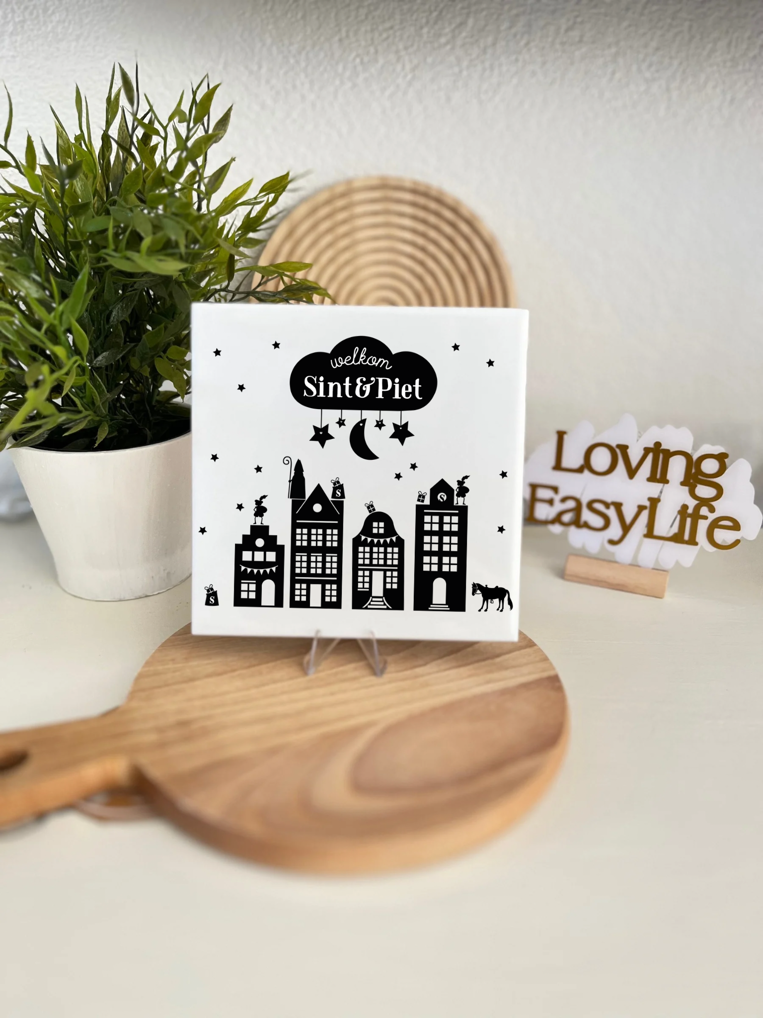 Tegeltjes Sinterklaas Welkom Sint en Piet Home Decor Loving EasyLife